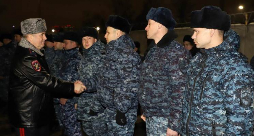 В Рязанской области встретили вернувшихся с командировки на Северном Кавказе полицейских