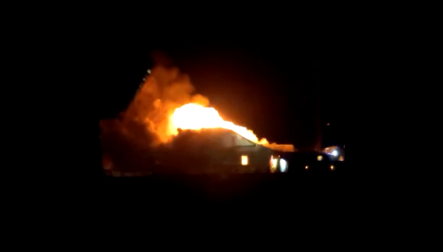 Этой ночью в Рязанской области сгорел жилой дом
