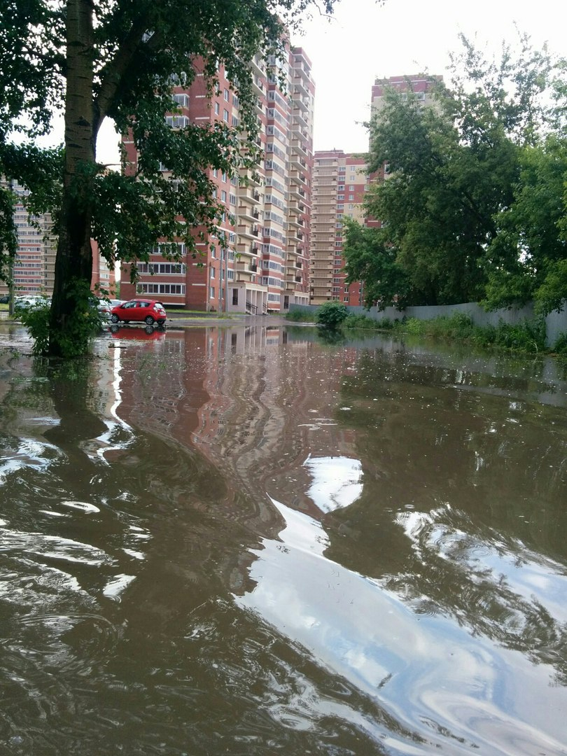 Последствия ливня в Рязани – город уходит под воду