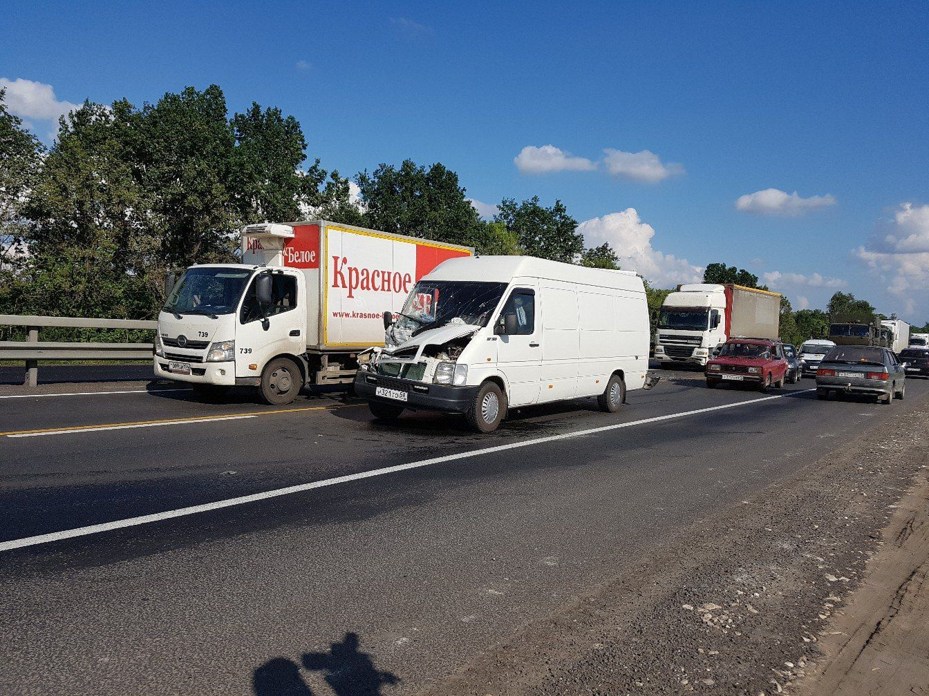 Из-за массовой аварии на въезде в Рязань образовалась пятикилометровая пробка