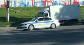 На Московском шоссе в Рязани проехал кортеж из 10 полицейских машин с мигалками