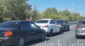 Момент массовой аварии на Солотчинском шоссе попал на видео