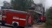 В Касимове Рязанской области загорелось кафе «Удача»