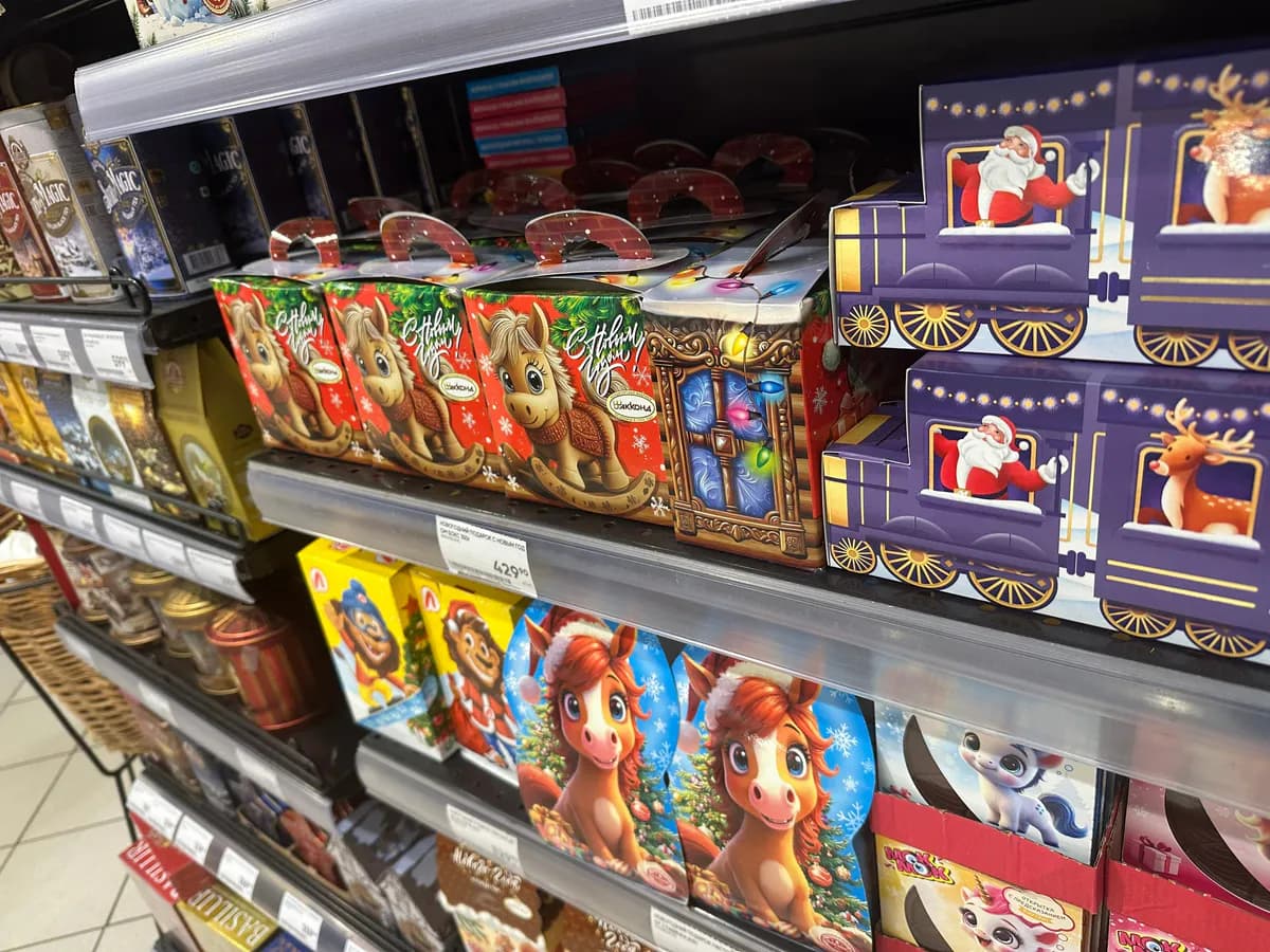 Купила в Фикс Прайсе новогодний подарок Невский кондитер за 750 руб: рассказываю какие сладости положили в коробку - стоят ли своих денег