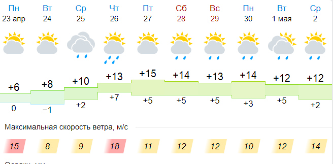 Спасский рязанский погода на неделю