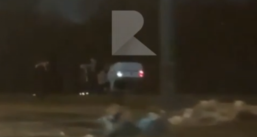 В Рязани 4 марта на Московском шоссе перевернулся автомобиль