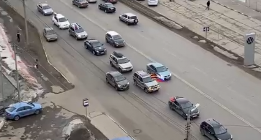 В Рязани 8 марта состоялся автопробег в поддержку спецоперации на Украине