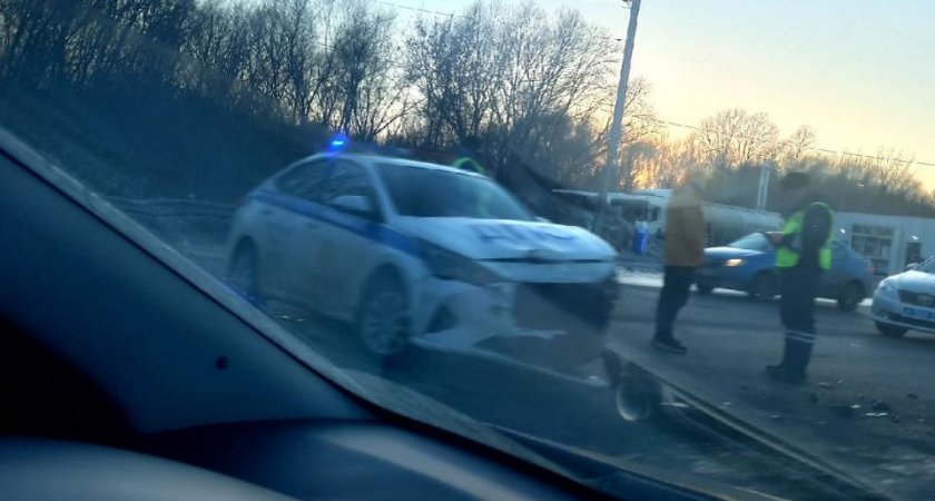 В Рязани полиция прокомментировала аварию с машиной ГИБДД