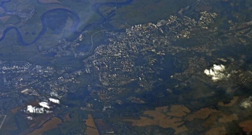 Космонавт Иван Вагнер опубликовал фотографию Рязани из космоса