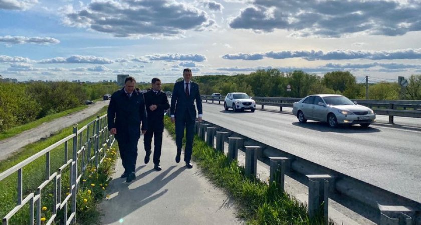 Малков оценил состояние Солотчинского моста