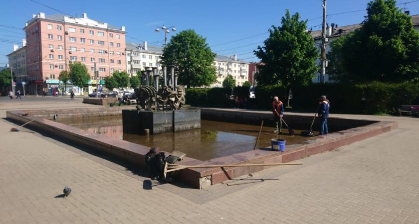 В Рязани на Театральной площади отключили фонтан 