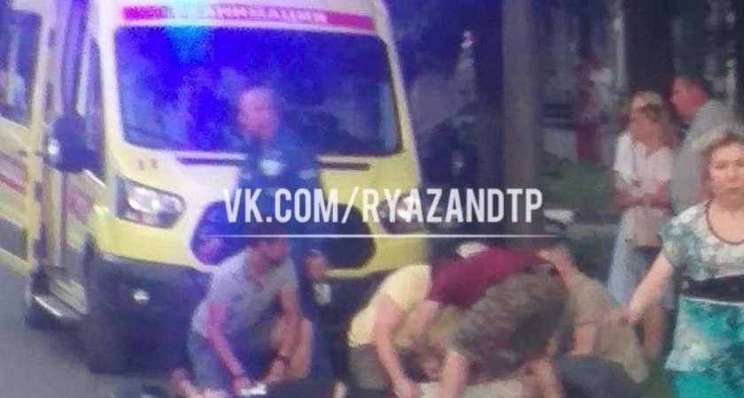 В Рязани 3 июля сбили мотоциклиста на улице Дзержинского