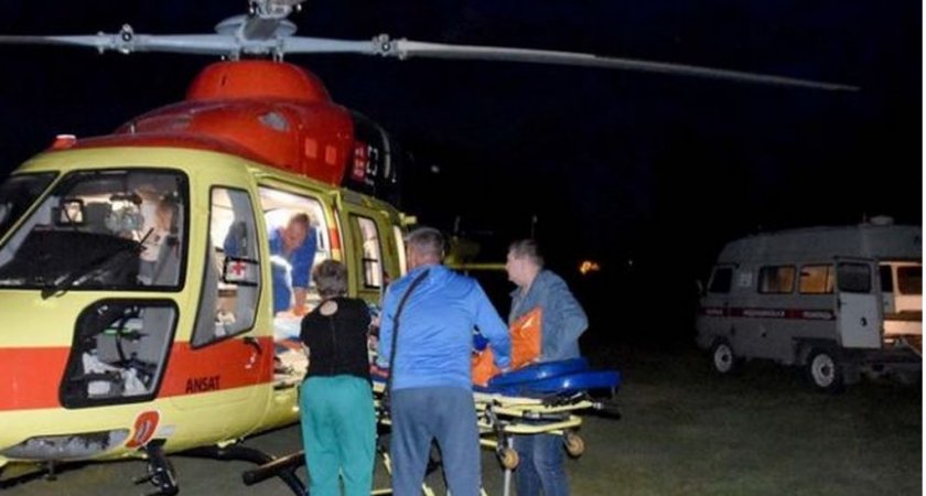 Вертолет санавиации доставил пожилую женщину из Новомичуринска в Рязань