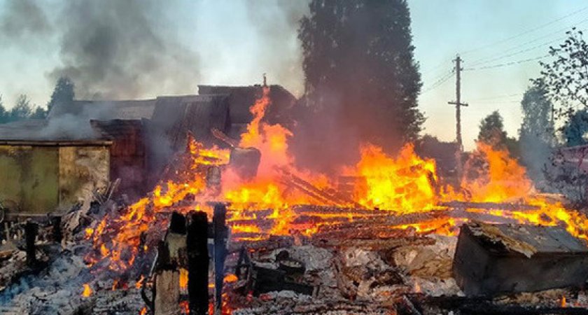 В Спасском районе 5 июля у молодой семьи сгорел дом