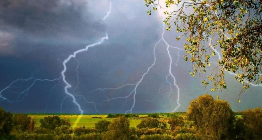 В Рязанской области 6 июля выпустили метеопредупреждение из-за грозы и ветра