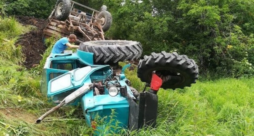 В Касимовском районе в ДТП с трактором пострадал 33-летний рязанец