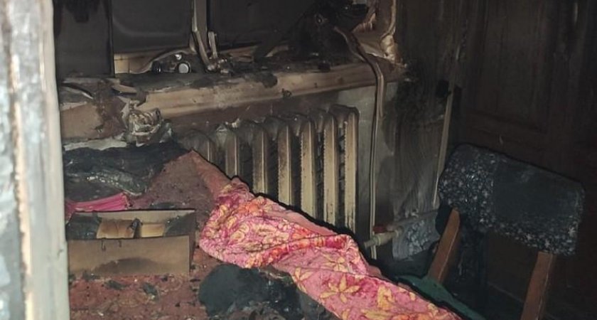 Появились фото со смертельной пожара в Рязанской области