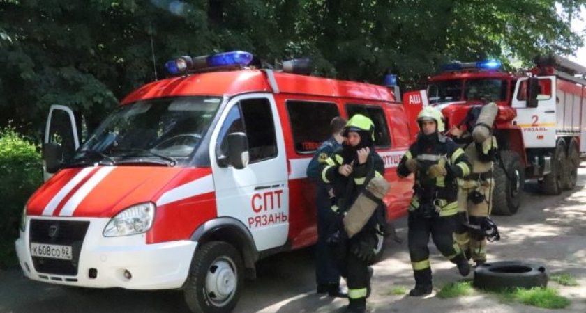 За неделю в Рязанской области потушили 100 пожаров