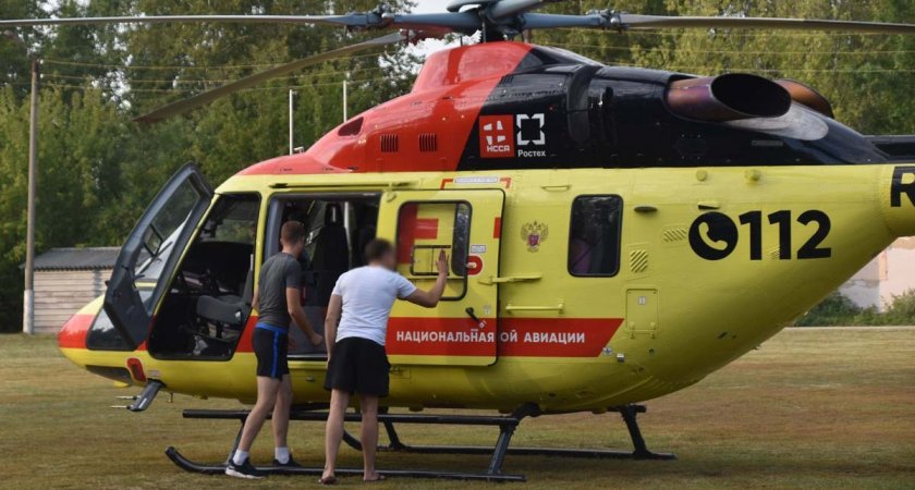 Вертолёт санавиации эвакуировал в Рязань двухлетнего мальчика из Новомичуринска