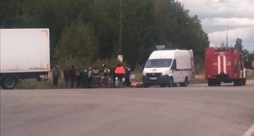 В Касимовском районе в ДТП попали КамАЗ и «пятнадцатая»