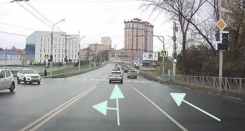 Светофор, разрешающий поворот налево, могут поставить на улице Спортивной в Рязани