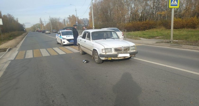 В Рязани на Куйбышевском шоссе водитель «Волги» сбил мужчину на переходе