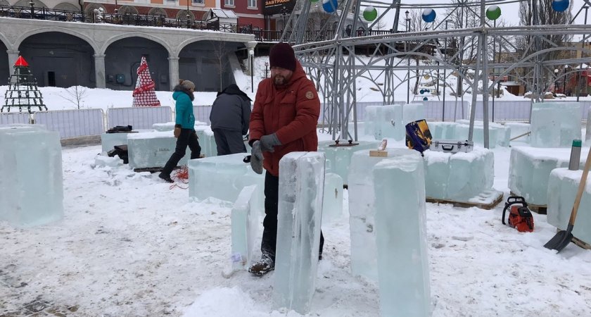 В Рязани начался фестиваль ледяных скульптур