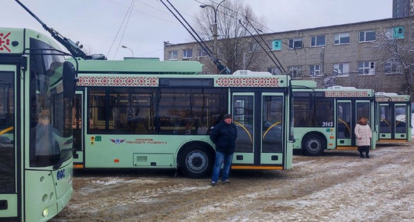 В Рязань прибыли 10 троллейбусов МАЗ, способных проехать 20 км без контактной сети