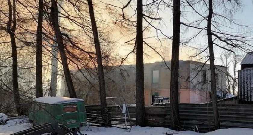 В Чучковском районе горел двухэтажный жилой дом