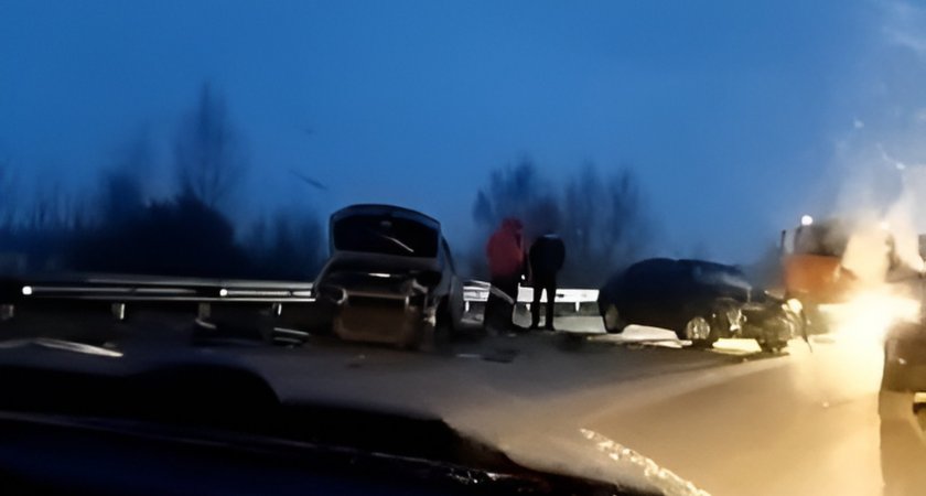 27 января на трассе Рязань-Спасск произошло лобовое столкновение двух автомобилей