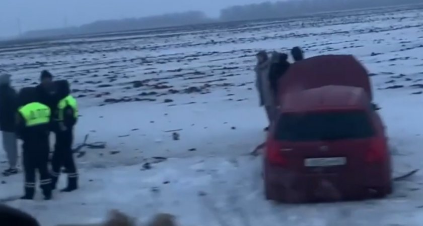 27 января автомобиль съехал в кювет в Рыбновском районе