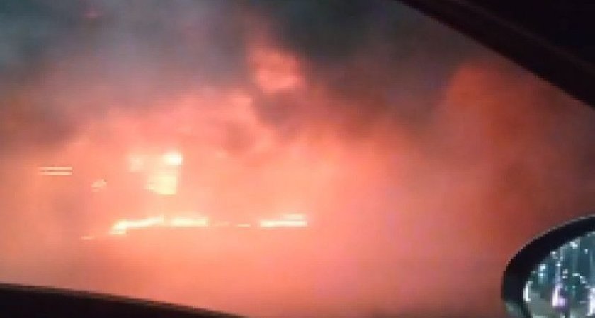 В Рязани на улице Большой 3 февраля сгорел киоск