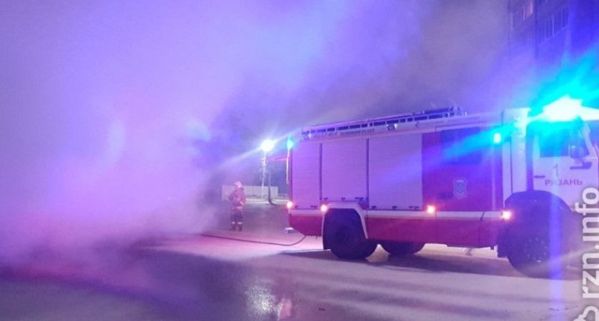 В Сапожке при пожаре травмы получил 47-летний мужчина