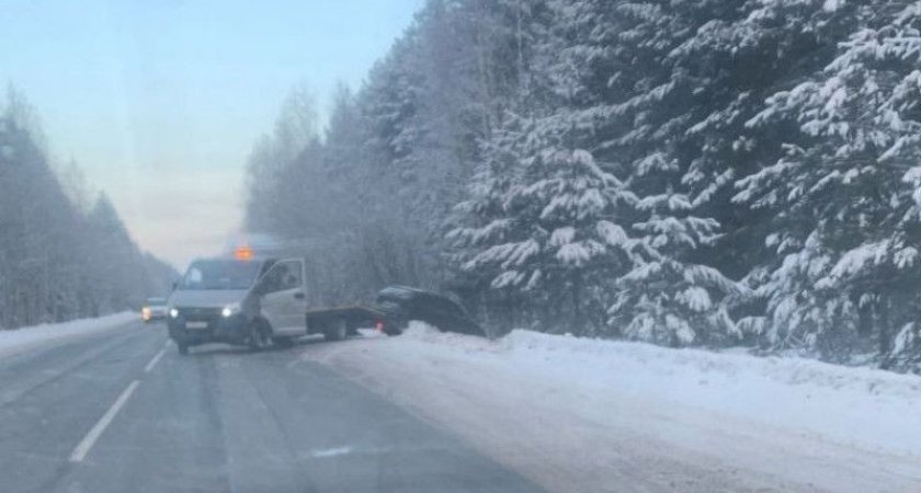 7 февраля в Касимовском районе легковушка вылетела в кювет