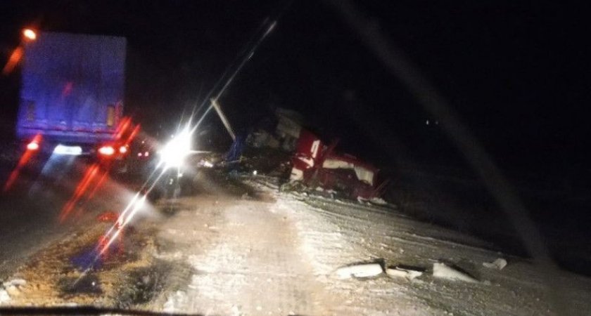 В ДТП с фурами в Касимовском районе пострадали два водителя