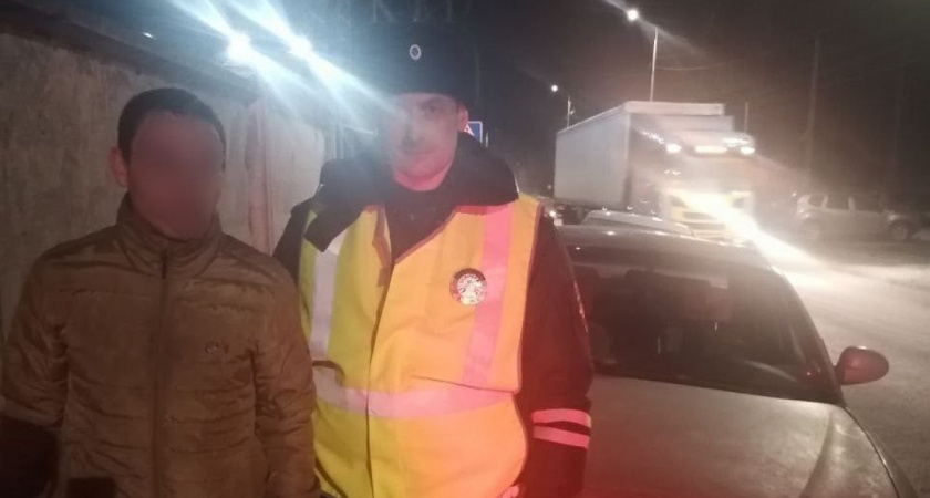 В Рязани на Михайловском шоссе остановили пьяного водителя на Daewoo