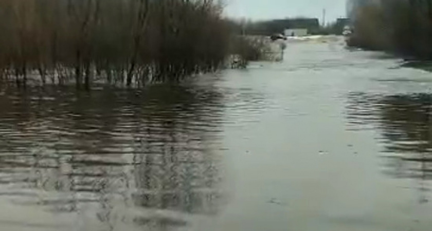 В Рязанской области затопило мост через Хупту