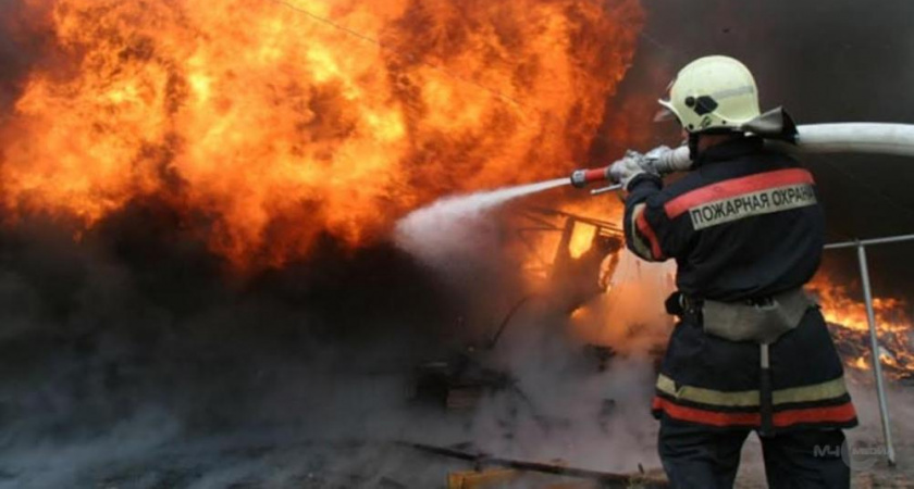 В Рязанском районе при тушении травы нашли мужчину с ожогами