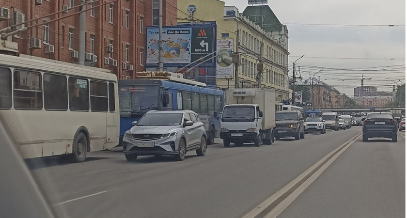 22 мая на Московском шоссе в Рязани произошёл обрыв троллейбусной сети