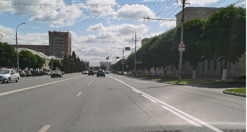 В Рязани организовали отдельные полосы движения для общественного транспорта