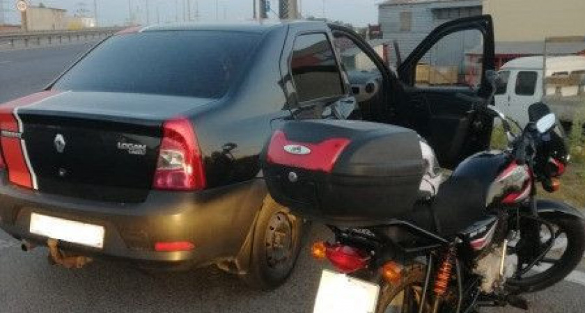 На трассе М5 в Рязани в ДТП с мотоциклом пострадала 47-летняя женщина