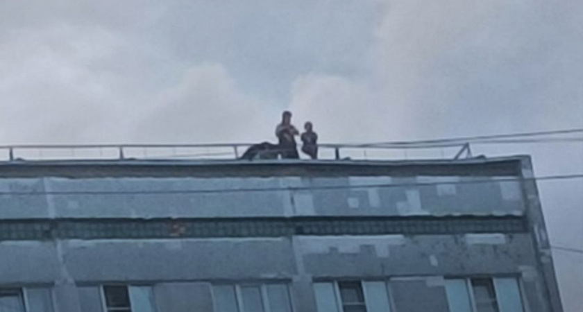 Жители Рязани засняли подростков на крыше многоэтажного дома в Дашково-Песочне