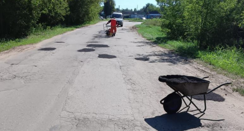 За неделю в Рязани завершили ремонт более 1600 квадратных метров дорог
