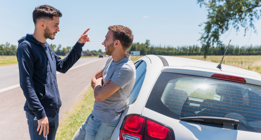Два водителя выясняли отношения на Солотчинском шоссе
