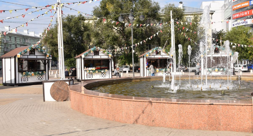 На площади Победы в Рязани открылась ярмарка ко Дню урожая