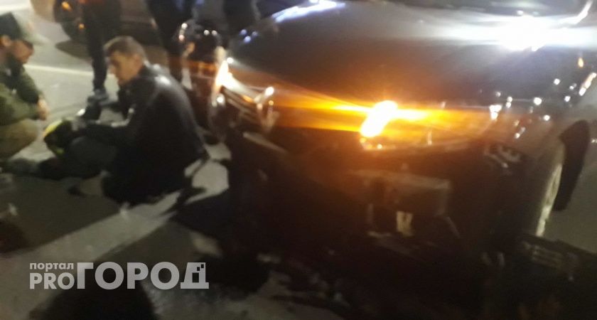 Грузовик врезался в легковой автомобиль на Московском шоссе