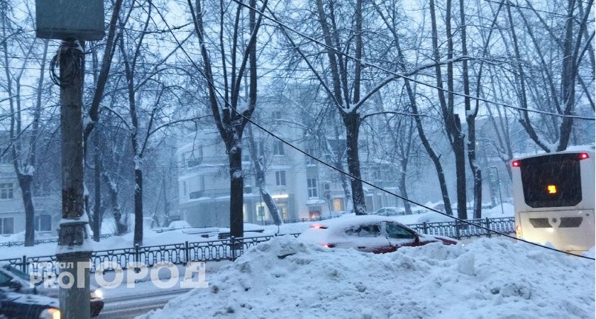 В Рязани 3 декабря объявлено метеопредупреждение из-за сильного снегопада