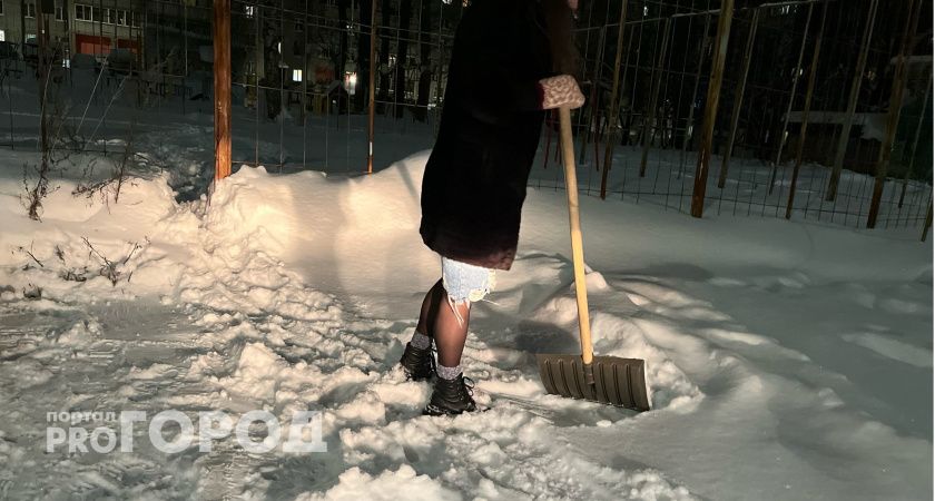 В Рязанской области женщина хотела наказать дворника ударом лопаты за плохую уборку
