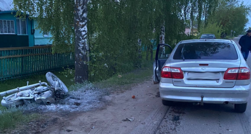 В Рязанской области в ДТП с Mazda погиб 35-летний мотоциклист