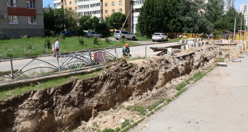 На улице Шереметьевской в Рязани начался капремонт теплотрассы